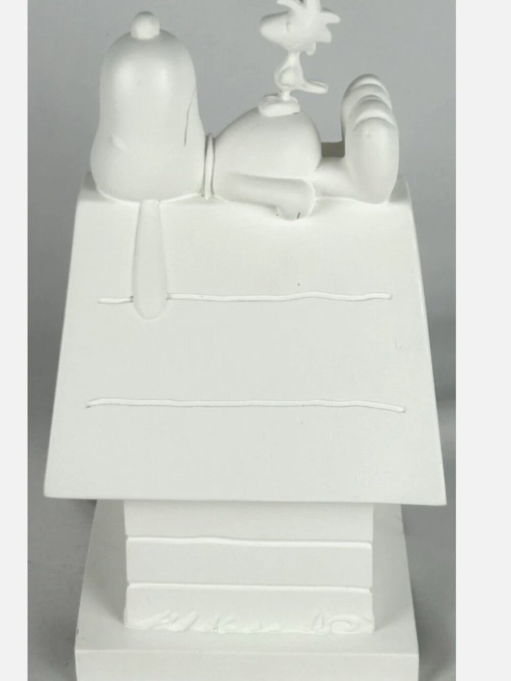 Tivoli Too White Snoopy On Doghouse With Woodstock Figure RARE Tivolitoo